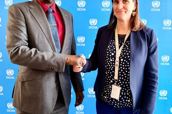 حاكم إقليم دارفور يجتمع مع المديرة العامة بالإنابة لمكتب تنسيق الشؤون الإنسانية بجنيف (OCHA)