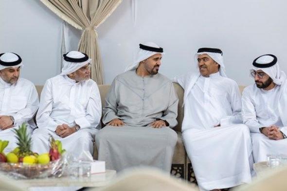 ذياب بن محمد بن زايد يقدِّم واجب العزاء في وفاة شقيقة الشهيد فؤاد صديق الخوري