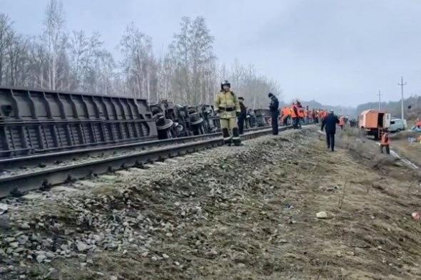 55 مصاباً بحادث انقلاب قطار في روسيا