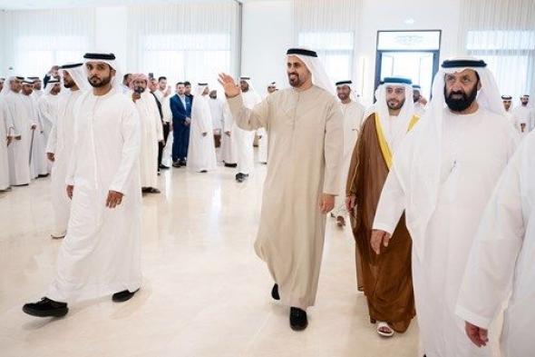 ذياب بن محمد بن زايد يحضر حفل استقبال بمناسبة زفاف عمر سهيل المرر