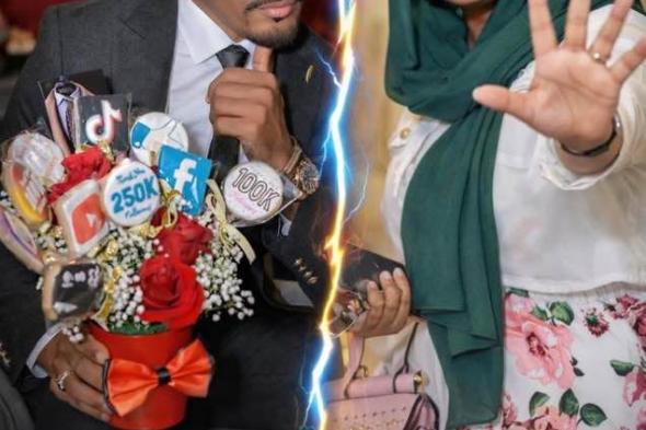 بالصورة.. اشتعال أزمة وحرب كلامية بين رجل أعمال سوداني شاب ومتطوعة شهيرة بسبب أموال قيمتها 250 ألف دولار