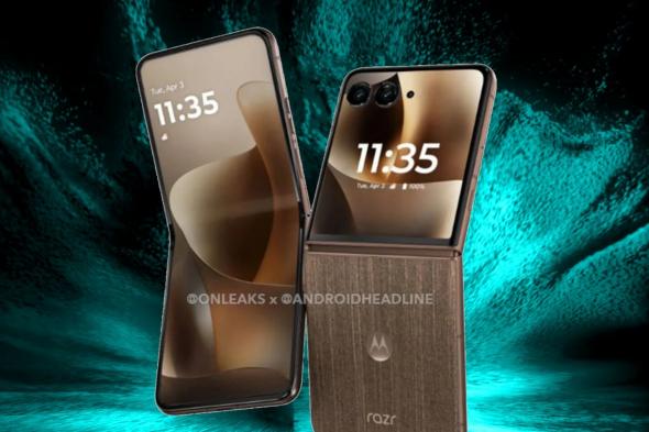 تكنولوجيا: الكشف عن هاتف موتورولا القابل للطي القادم بتصميم فاخر بلمسات من الخشب وألكانتارا