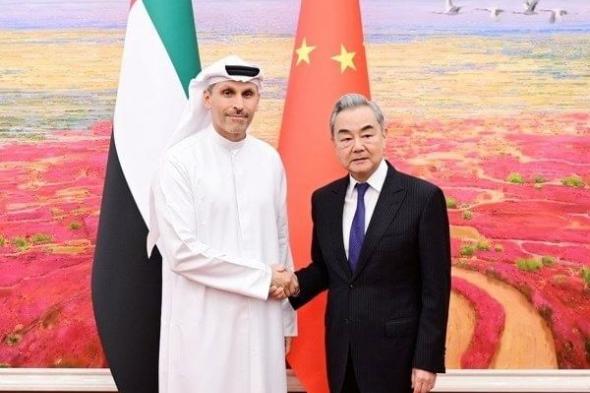 على هامش زيارة ولي عهد أبوظبي.. المبعوث الخاص لرئيس الدولة إلى الصين يلتقي وزير الخارجية الصيني