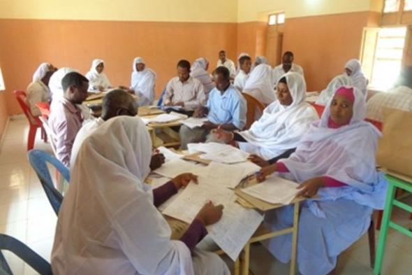 الفراغ من عمليات تصحيح اوراق امتحانات الشهادة المتوسطة بمركز كنترول محلية الخرطوم