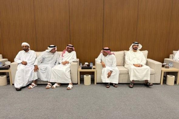 خليفة وسلطان بن محمد بن خالد آل نهيان يعزيان في وفاة شمسة بنت سعيد الكتبي