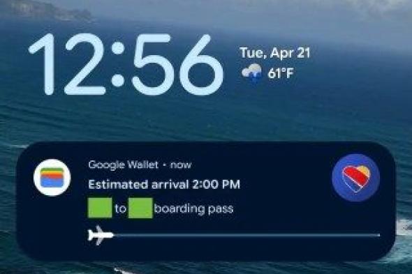 تكنولوجيا: خدمة Google Wallet تعرض الآن تتبع رحلات الطيران مباشرة على الشاشة الرئيسية