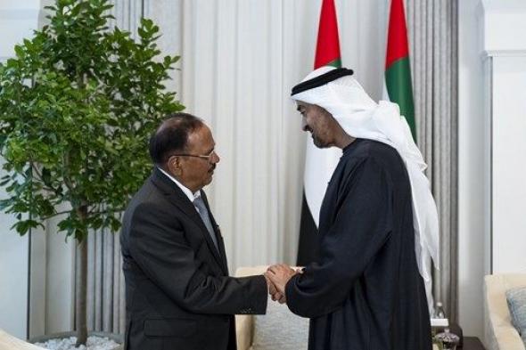 رئيس الدولة يستقبل مستشار الأمن الوطني في الهند