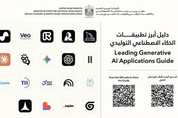 "مكتب الذكاء الاصطناعي" يطلق دليل أبرز تطبيقات الذكاء الاصطناعي التوليدي