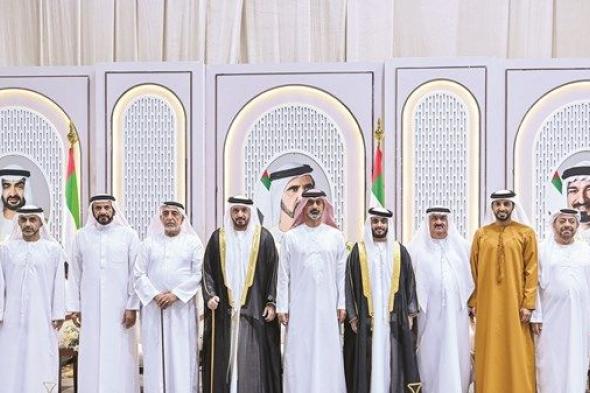 عمار النعيمي يحضر أفراح العسم والكعبي في عجمان