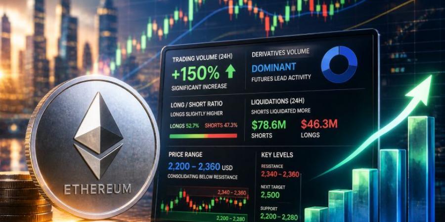 ارتفاع حجم تداول الإيثيريوم: هل هو مؤشر لنجاح سعر ETH في الاختراق؟